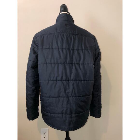 Timberland Mens Jacket Size L Navy Blue Puffy Quilted Lightweight Coat Outdoors - Picture 5 of 11